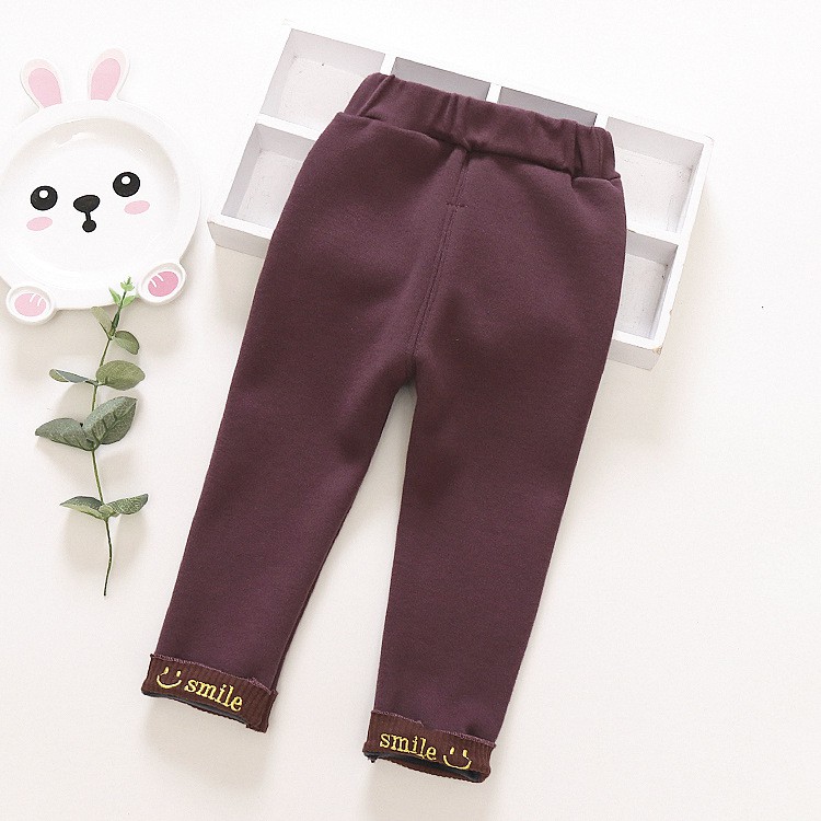 Quần legging lót lông SMILE bé gái size 8-17kg QD