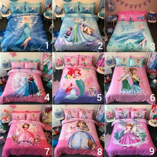 Bộ ga cotton công chúa Disney 4 món