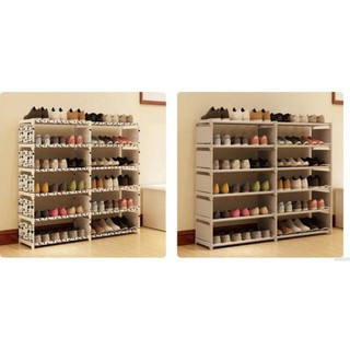 [ShopToro] Kệ để giầy dép 6 tầng họa tiết BÒ Sữa