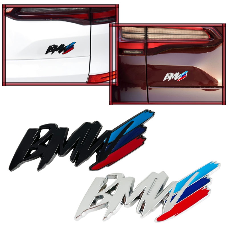Biểu Tượng Kim Loại BMW M3 M5 3 4 5 Series x1 x3 x5 M Kiểu Dáng Xe Sửa Đổi Fender Bên Logo Xe Hơi Miếng Dán Phụ Kiện Trang Trí