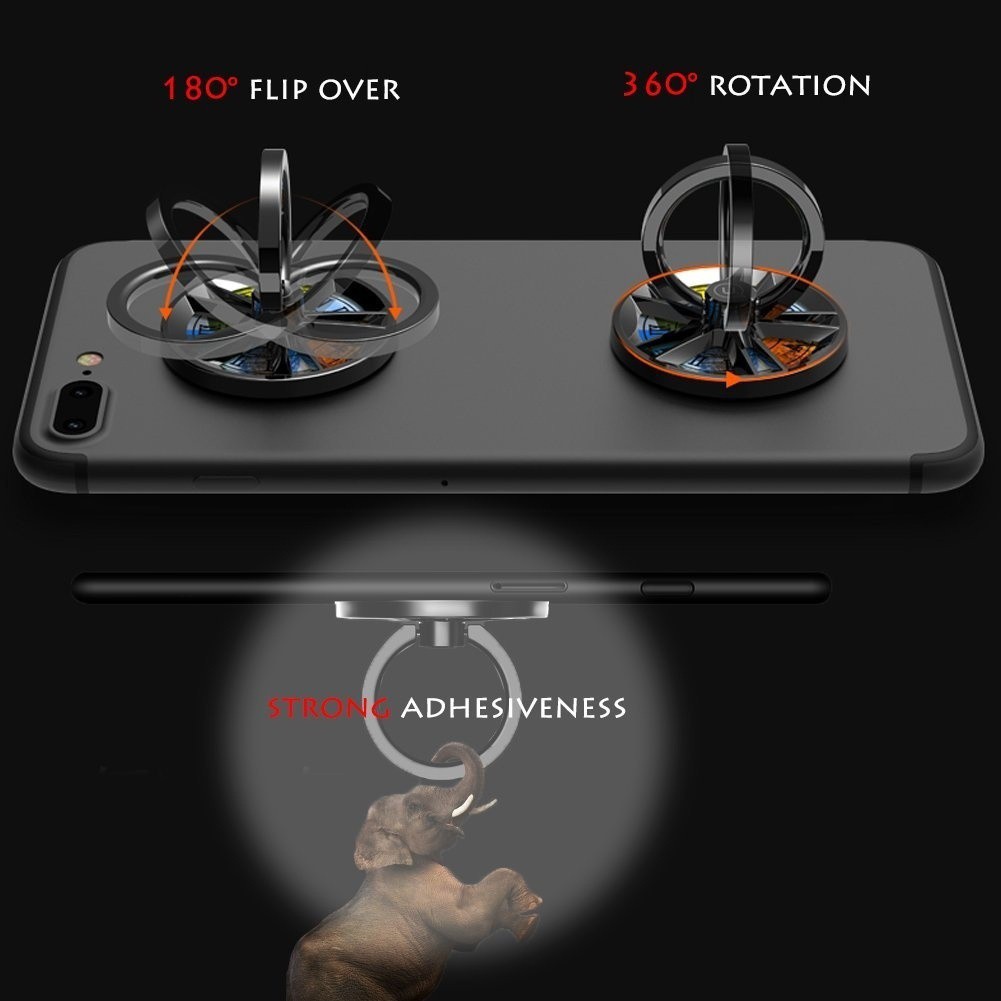 360 Degree Rotating Phone Ring Holder Finger Spinner Metal Stand for Phone Table