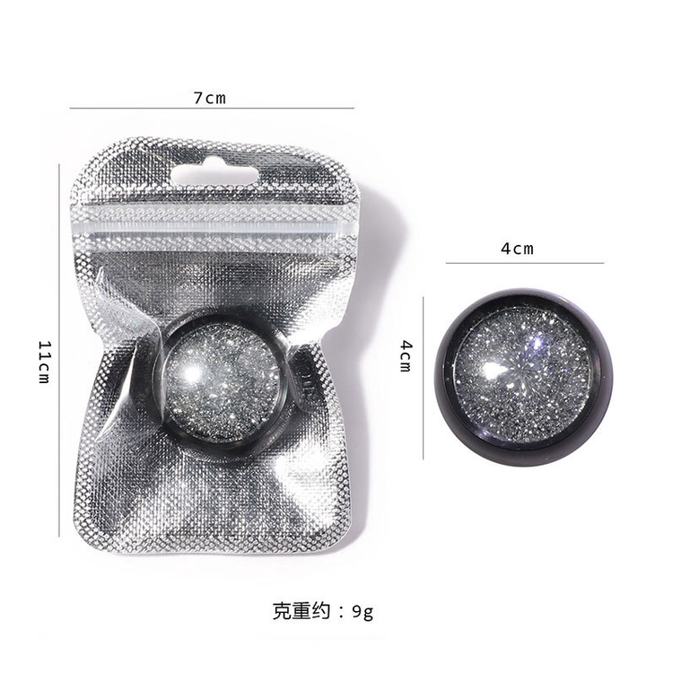 Hũ đá rắc nail kim cương Yapas 9gram , nhũ rắc nail diamond tinh thể lấp lánh chất liệu đá crytal trang trí móng tay