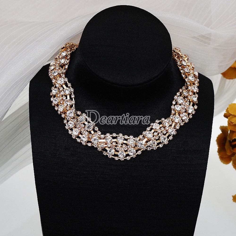 Vòng Cổ Đính Đá Phong Cách Âu Mỹ