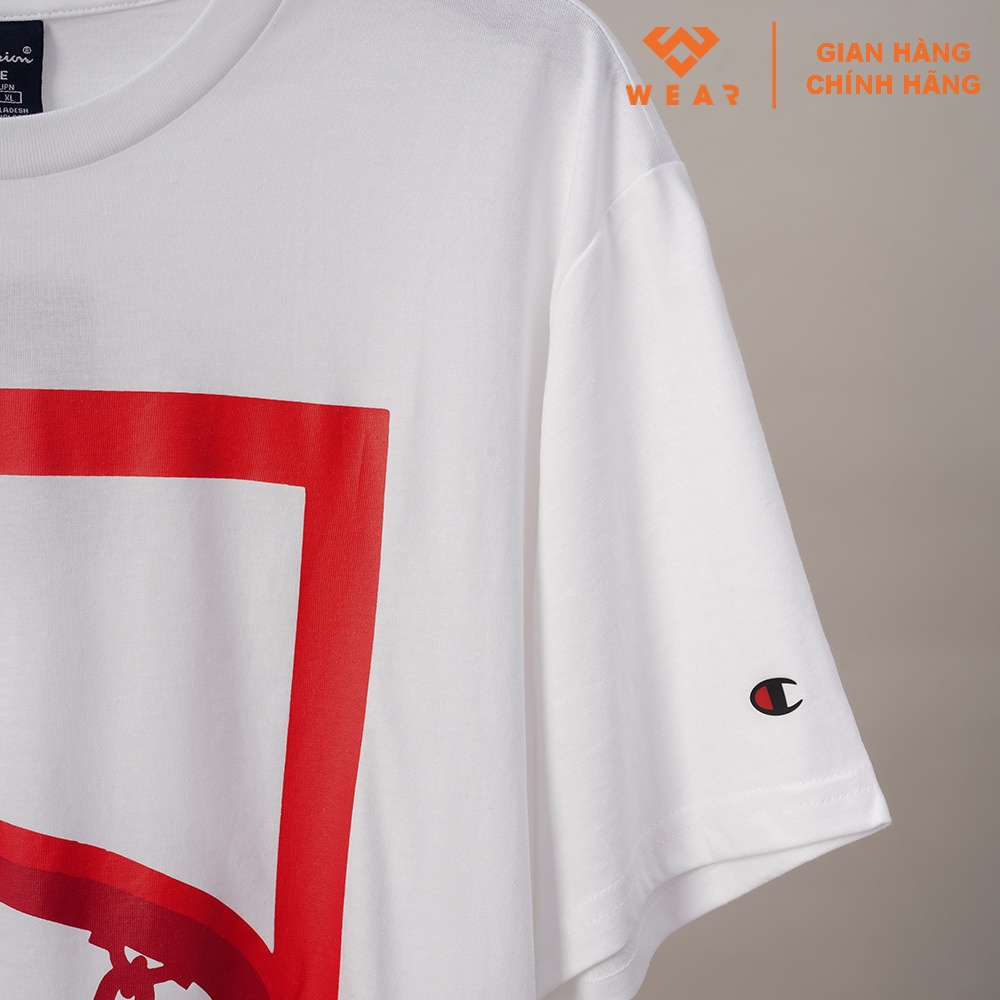 Áo Champion EU Basket Tee - White - 216917WHT