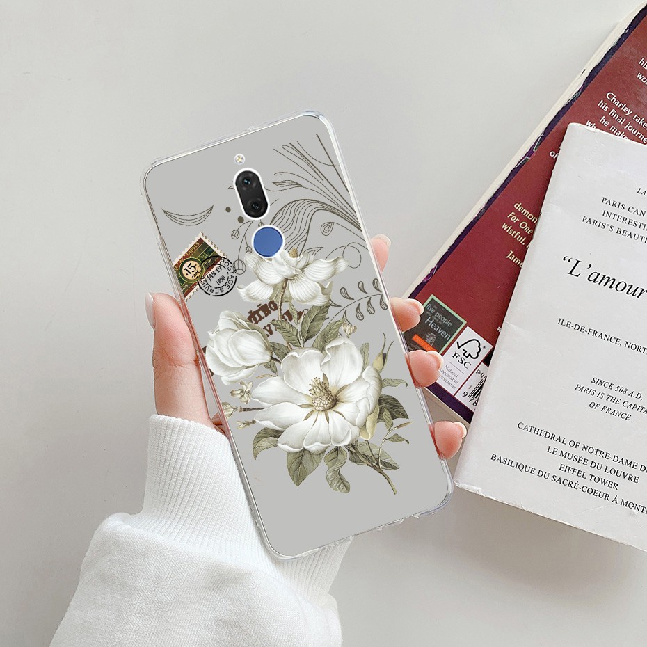Ốp Điện Thoại Tpu Silicon Mềm In Họa Tiết Hoa Cho Huawei Nova 2i Mate 10 Lite