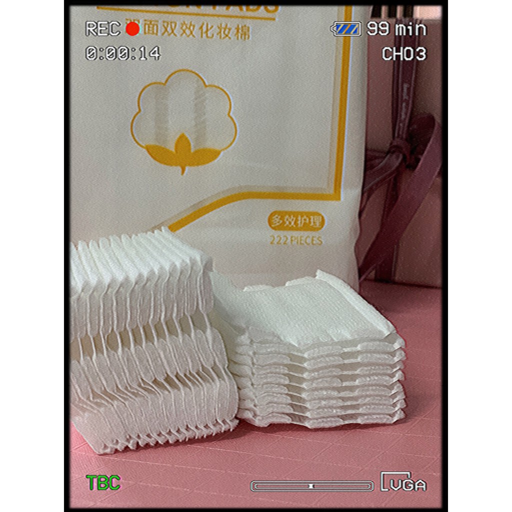 Bông tẩy trang Cotton Pads 3 lớp mềm mịn