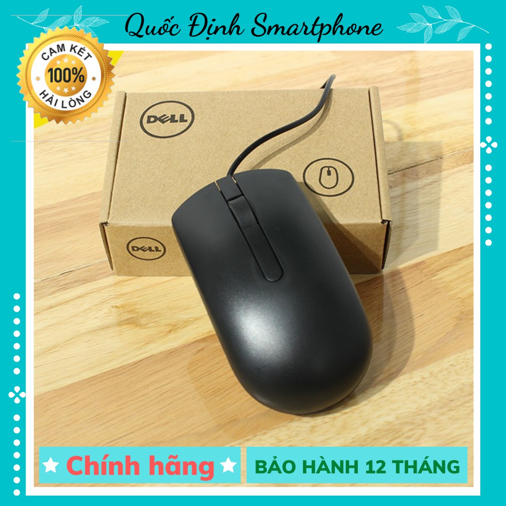 Chuột Máy tính DELL MS116 🐀[CHÍNH HÃNG]🐀 Có Dây - Hàng CHÍNH HÃNG FPT phân phối, Bảo hành 12 tháng