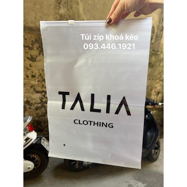 túi zip có khóa, túi zip lụa mờ đựng quần áo giá xưởng