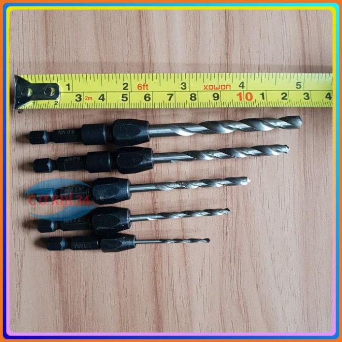Bộ 5 mũi khoan đa năng đầu kẹp chuôi lục giác