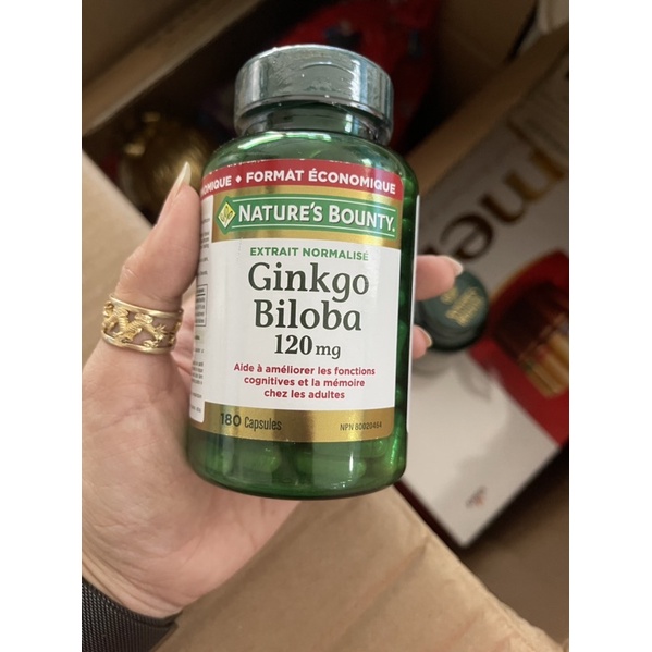 Viên uống hoạt huyết dưỡng não Nature’s Bounty Ginko Biloba 120mg 100 viên