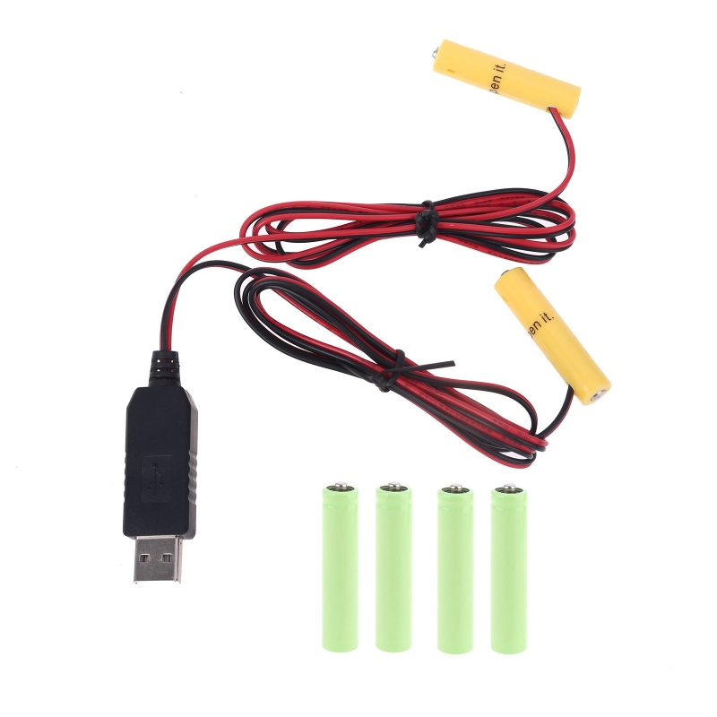 Dây Cáp USB Kép AA AAA Thay Thế 3x AA AAA Chất Lượng Cao