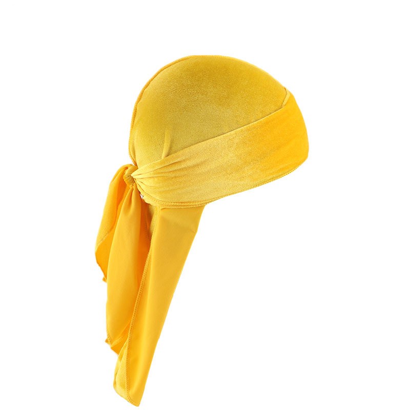 [Mới] Băng Đô Dài Bằng Nhung Satin Lụa Satin Thoáng Khí Phong Cách Hip Hop Cho Unisex