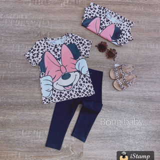 Bộ nỉ mickey báo bé gái