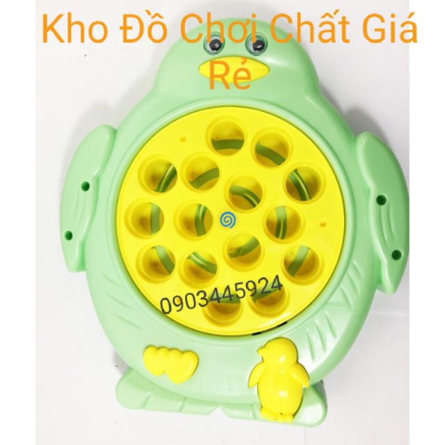 Câu cá hình chim cánh cụt tặng kèm pin Ảnh thật có Video