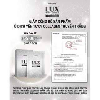 [CHÍNH HÃNG-DATE 2027] Ủ Trắng Lux soHERBs