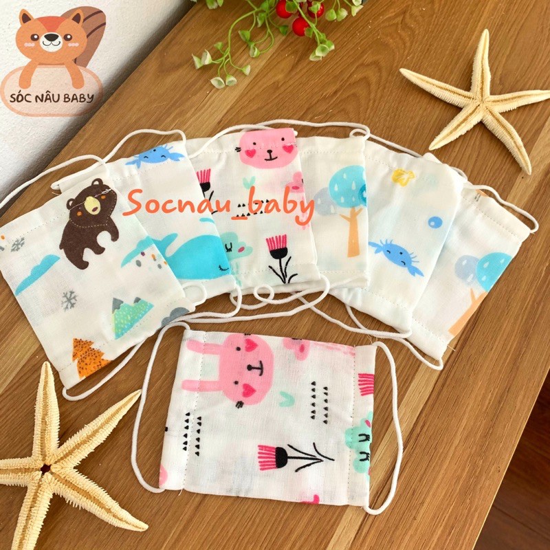 Khẩu trang vải xô cho bé