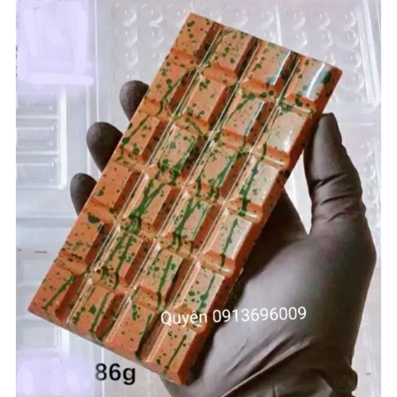 Khuôn sô cô la nhựa cứng PC THANH 86g - KHÍA LỒI