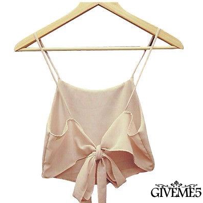 Áo hai dây nữ phối nơ hở lưng quyến rũ