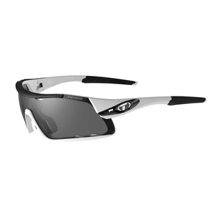 Kính Mát Thể Thao Unisex TIFOSI Davos - Gọng White/Black, Bộ 3 Tròng Smoke / Ac Red / Clear