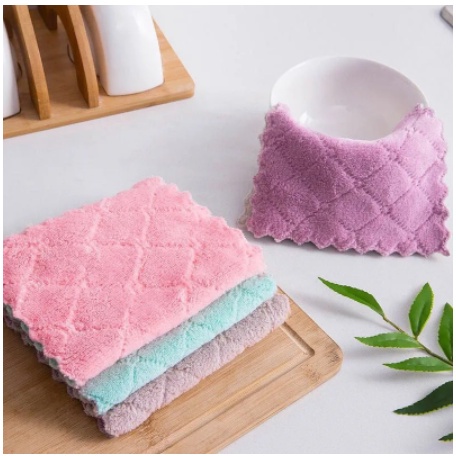 Khăn Lau Đa Năng Siêu Thấm Hút 2 Mặt 14*25cm 2395