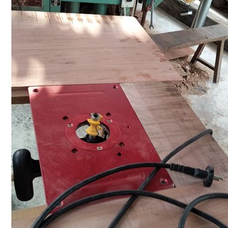 Mặt bàn máy phay đỏ - mặt bàn máy soi cầm tay cốt 12.7mm chất liệu nhôm nguyên khối