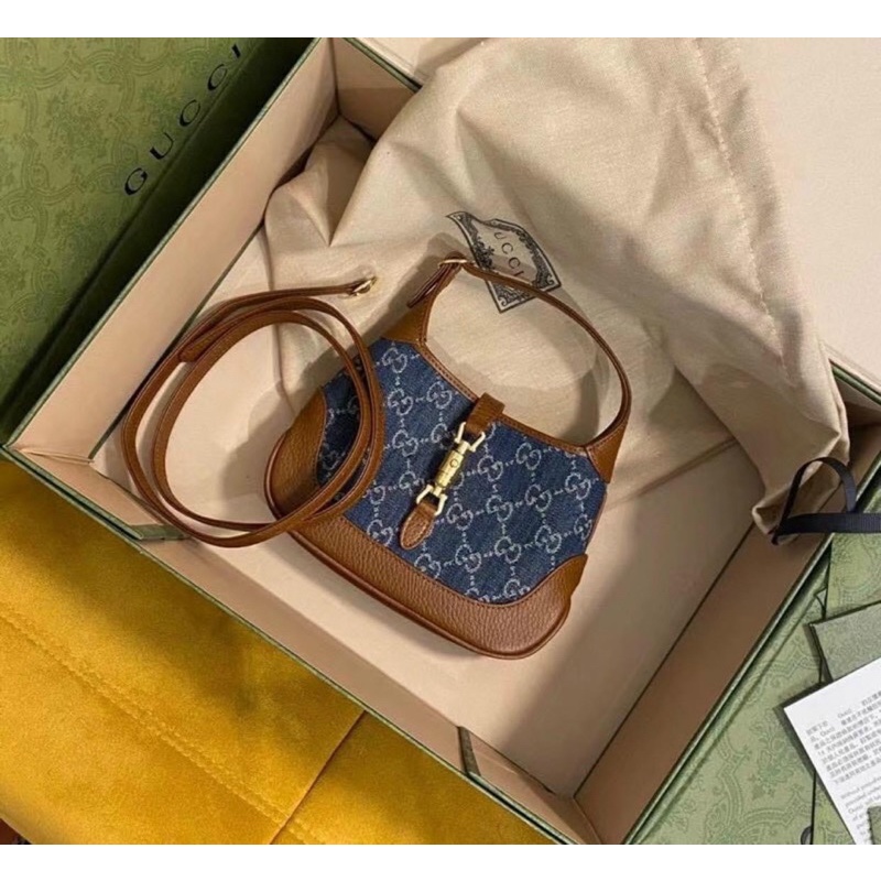 Túi xách Gc jackie 1961 xanh Jeans size 20 fullbox