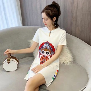 Đầm Sườn Xám Cách Tân Phong Cách Trung Hoa 2019 Cho Bé Gái