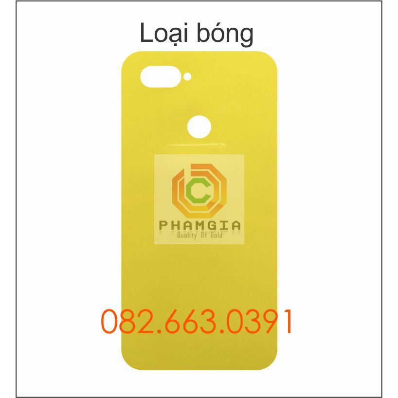 Dán PPF bóng, nhám cho Oppo A12/ A5S màn hình, mặt lưng, full lưng viền siêu bảo vệ