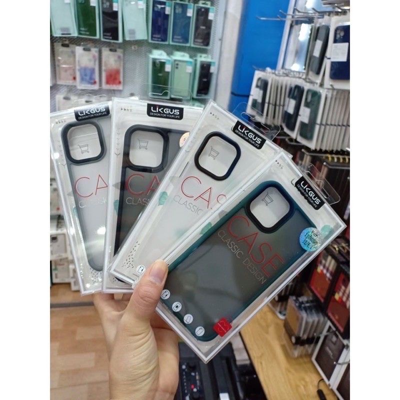 Ốp lưng likgus nhám chống Vân tay iPhone 14 Pro max | Plus | Pro | 13 | 12 | 11 | Pro Max silicon hàng cao cấp