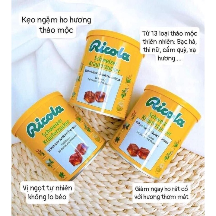 Kẹo ngậm Ho thảo dược Ricola Chuẩn Đức 250g