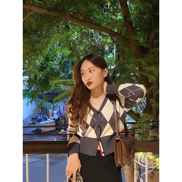 Áo cadigan len quả trám trắng xám hot hit HÀNG LOẠI 1 | BigBuy360 - bigbuy360.vn