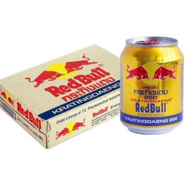 Thùng 24 Lon Nước Tăng Lực Red Bull 250ml x24 Lon