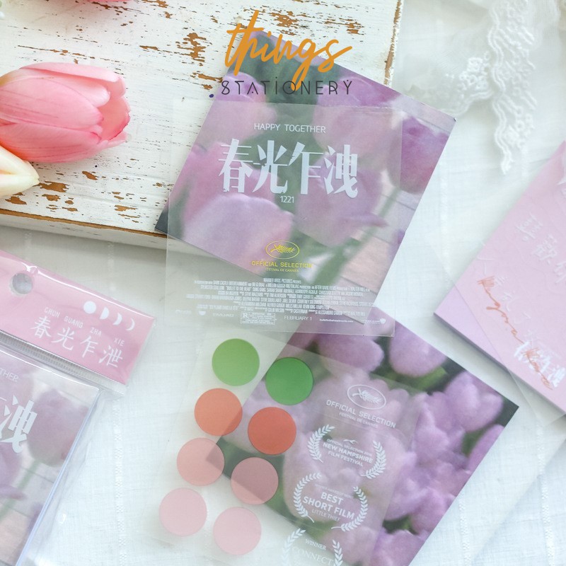 Giấy note vintage THINGS DECOR giấy ghi chú giấy nhớ hàn quốc ảnh decor aesthetic ảnh tranh giấy treo phòng bàn học