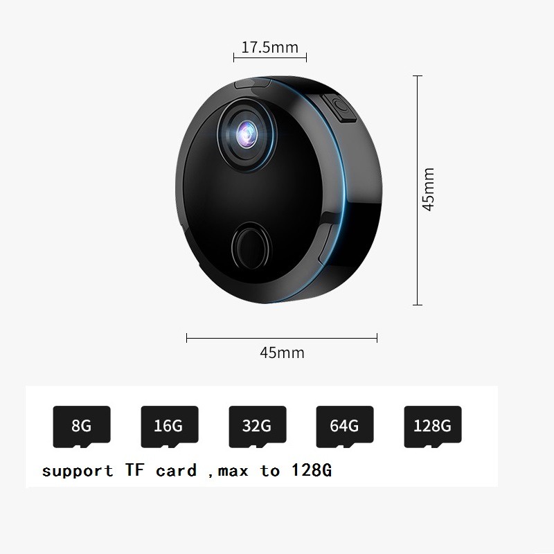 Tí Hon, Dùng PinCamera wifi Q15 Full HD Wifi,siêu nhỏ an ninh,chống trộm xem từ xa qua điện thoại có kết nối mạng