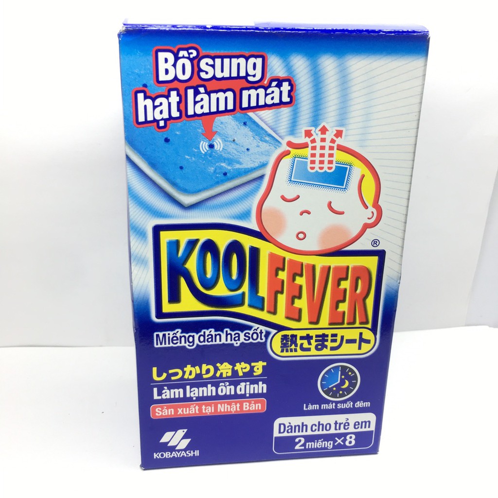 Koolfever Miếng dán HS hộp 8 gói x 2 miếng