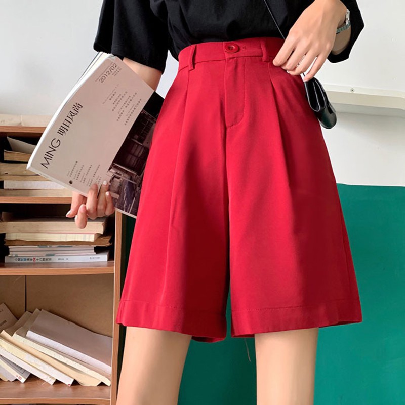 Quần Dài Lưng Cao Màu Trơn Thời Trang Cho Nữ