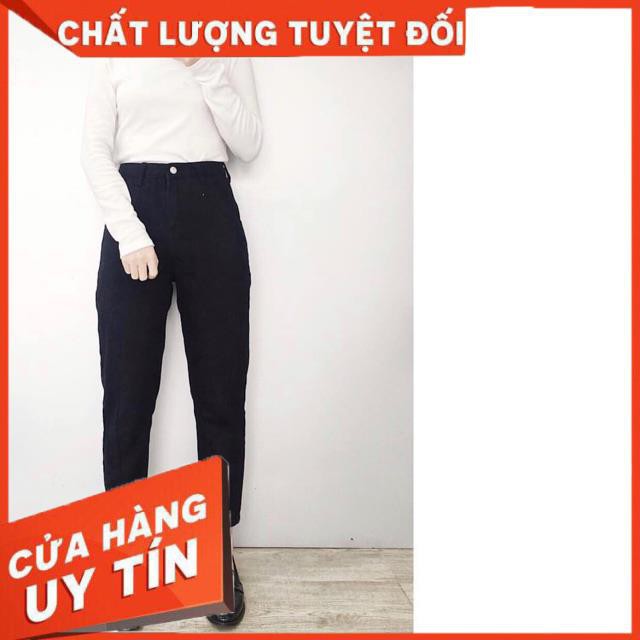 [Mã WASTMAY giảm 15% tối đa 30K đơn 150K] Quần baggy đen jeans trơn ko co giãn- hình thật shop tự chụp | BigBuy360 - bigbuy360.vn