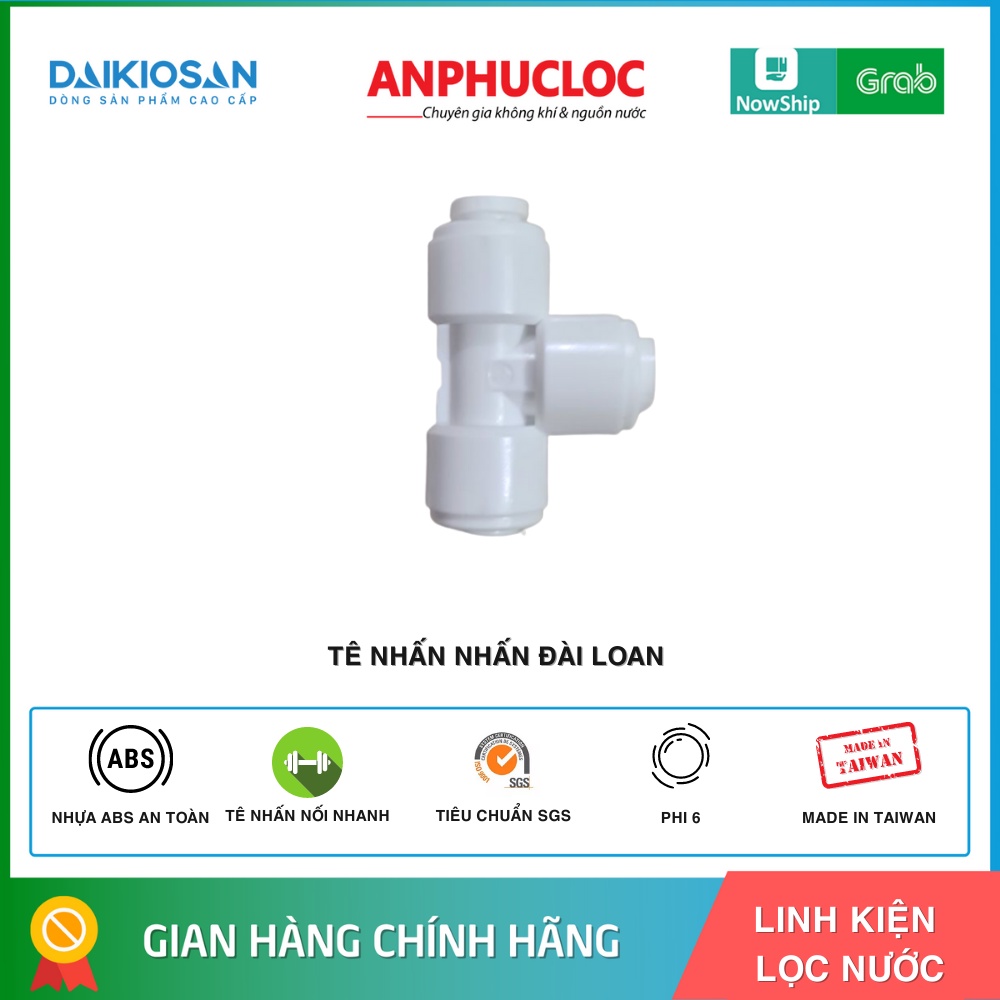 Tê chia nước phi 6 Đài Loan loại nhấn