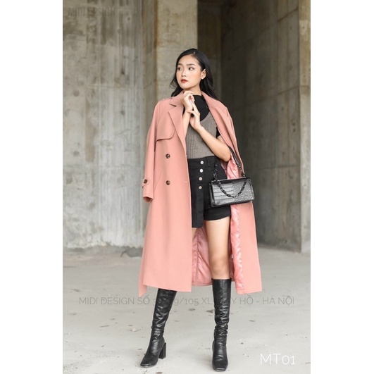 Áo măng tô kaki dáng dài | BigBuy360 - bigbuy360.vn