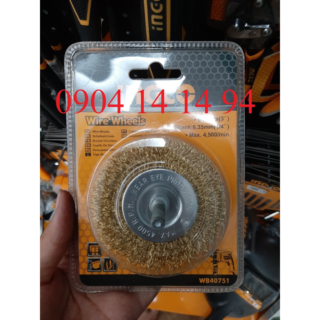 Bánh cước 75mm(3") Ingco WB40751