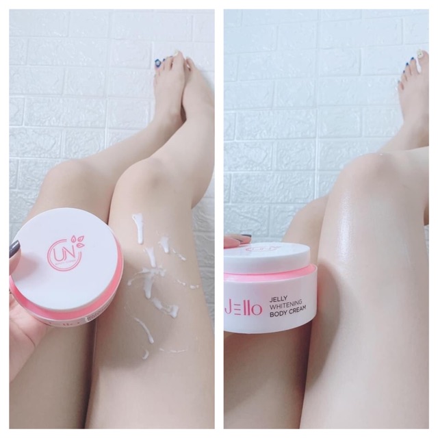 [KÍCH TRẮNG-DƯỠNG ẨM] - Kem dưỡng ẩm kích trắng body dùng ban đêm - Bật tông sau 7 ngày - JELLO UNBC CREAM