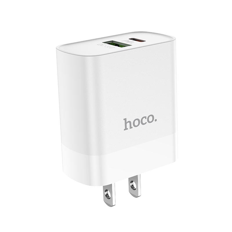Củ sạc nhanh 20w cho IPQC 3.0 hoco C80 có 2 cổng ra + Cáp Sạc Type sang cáp sạc sạc được laptop táo
