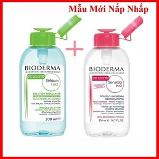 🎁SALE 50%🎁 Nước Tẩy Trang Bioderma 500ml ⚡️𝑪𝒉𝒖𝒂̂̉𝒏 𝑪𝒉𝒊́𝒏𝒉 𝑯𝒂̃𝒏𝒈 ⚡️ Hàng Nội Địa Pháp Có Nút Nhấn