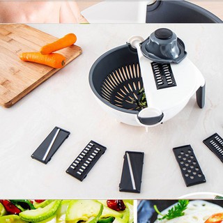 Bộ Nạo Rau Củ Quả Thông Minh Kèm Rổ Đựng 7 Lưỡi Đa Năng cực Tiện dụng