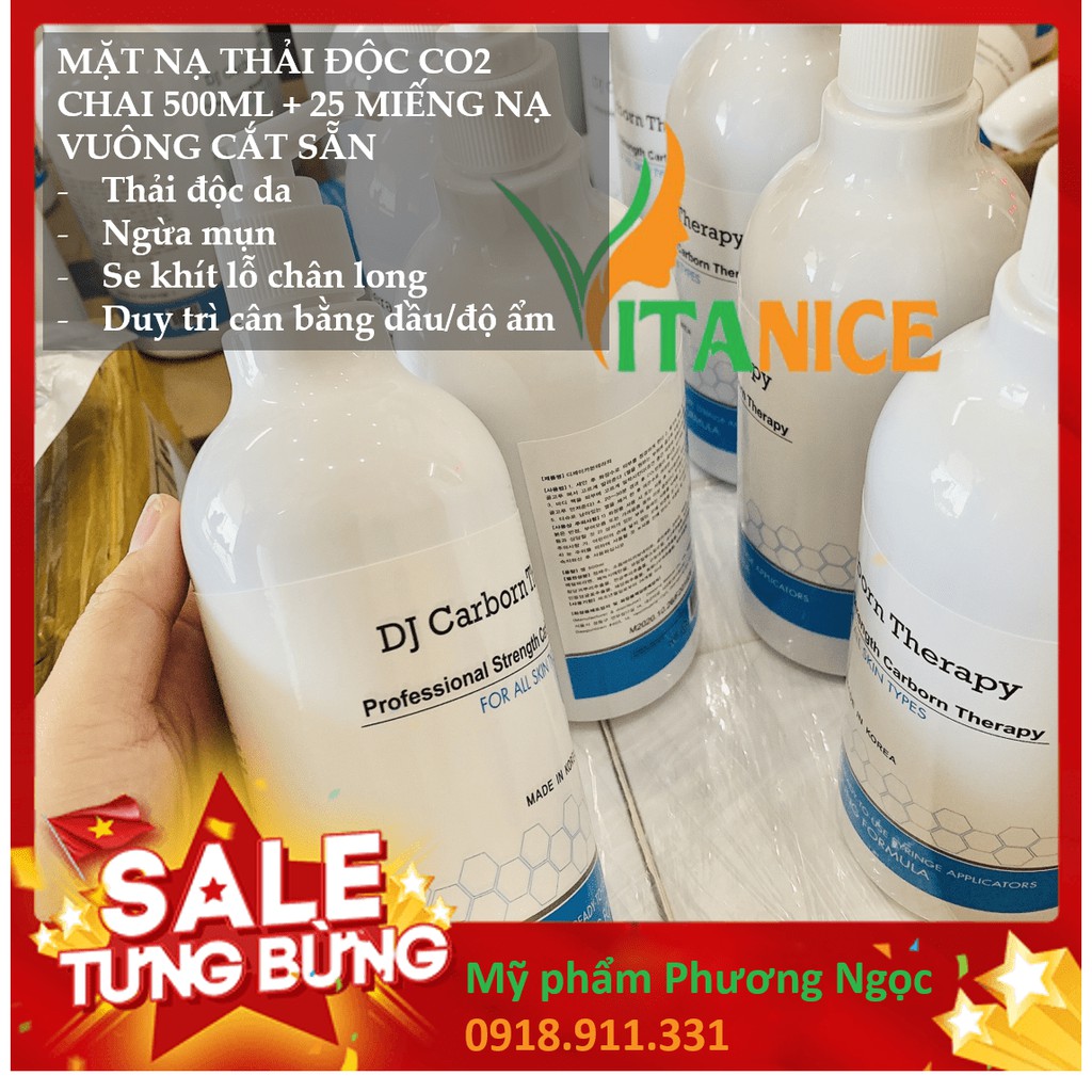 Mặt Nạ CO2 DJ Carborn Therapy GIÚP DA THẢI ĐỘC