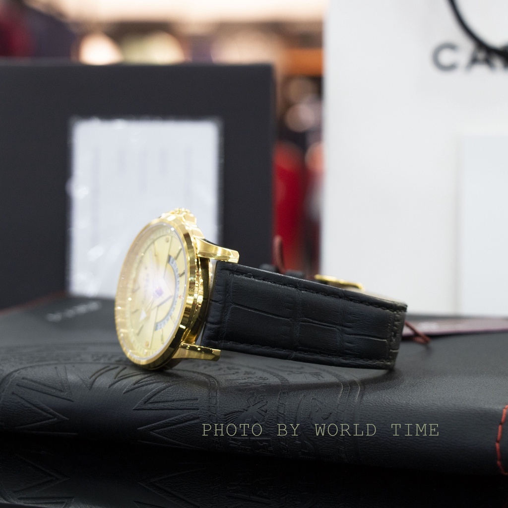 Đồng hồ nam Sunrise dây da DM1116swa chính hãng full box , Mặt kính sapphire chống xước, chống nước, bảo hành 3 năm