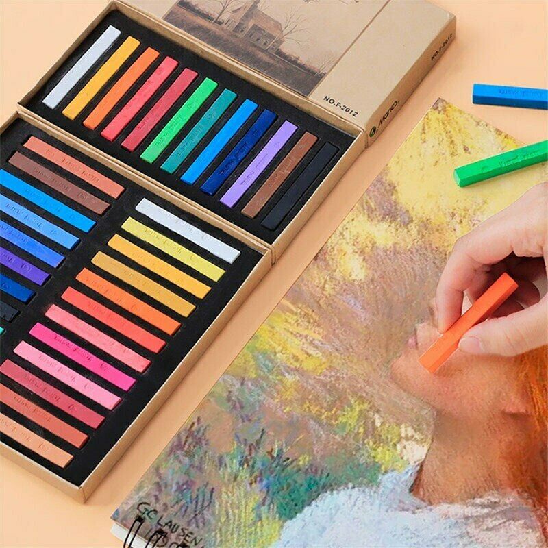 Xóm vẽ phấn tiên master pastel maries - bộ 12 24 36 48 màu - ảnh sản phẩm 5
