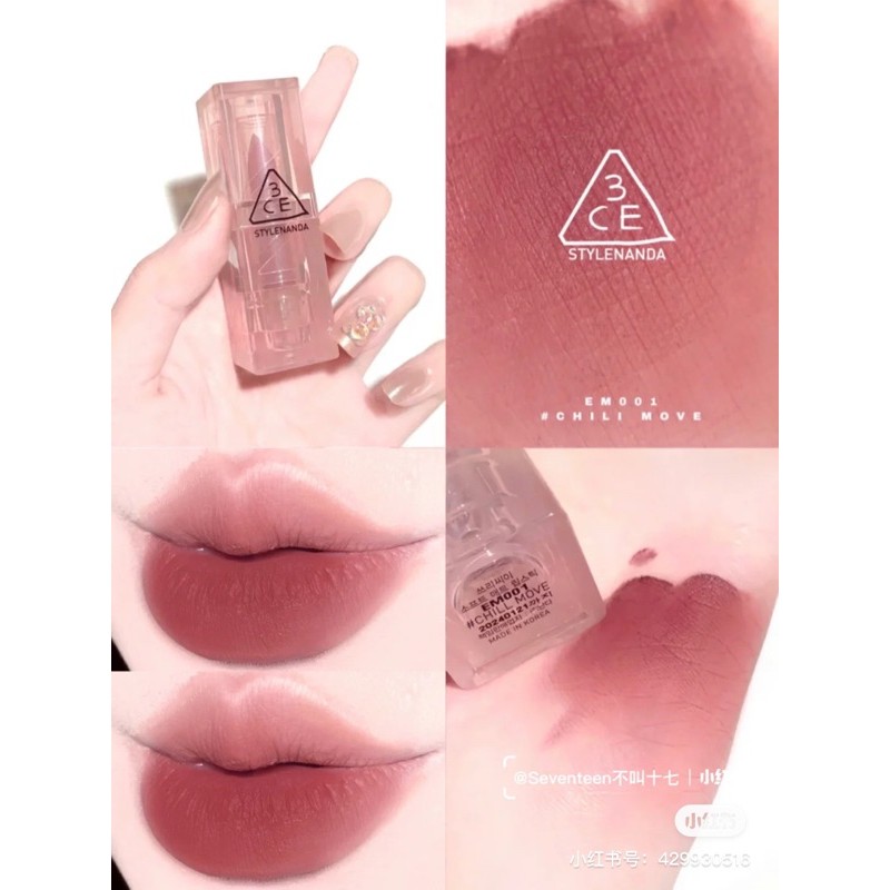 SON 3CE CLEAR WARM &amp; COOL SOFT MATTE LIPSTICK