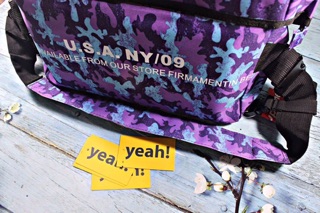 Túi đeo chéo supreme camo tím (hình thật) 140k