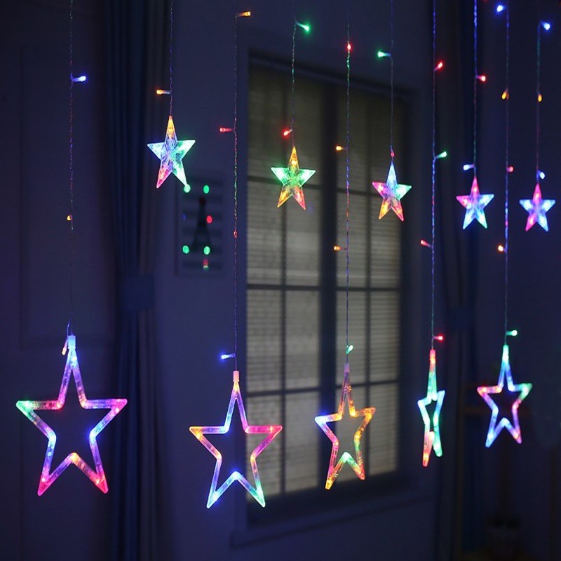 ⚡GIAO HỎA TỐC⚡ Đèn Led Dây Ngôi Sao (6 Sao nhỏ 6 Sao Lớn) -Led Dây Trang Trí Noel,Cafe,Nhà hàng..